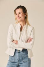 Chaqueta de encaje floral blanco - Imagen 3