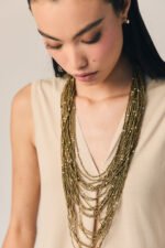 Collar cuentas bronce - Imagen 3