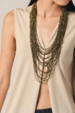 Collar cuentas bronce - Imagen 4