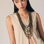 Collar cuentas bronce