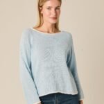 Jersey vivo cuello celeste