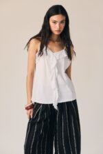 Top volantes tirantes blanco - Imagen 4